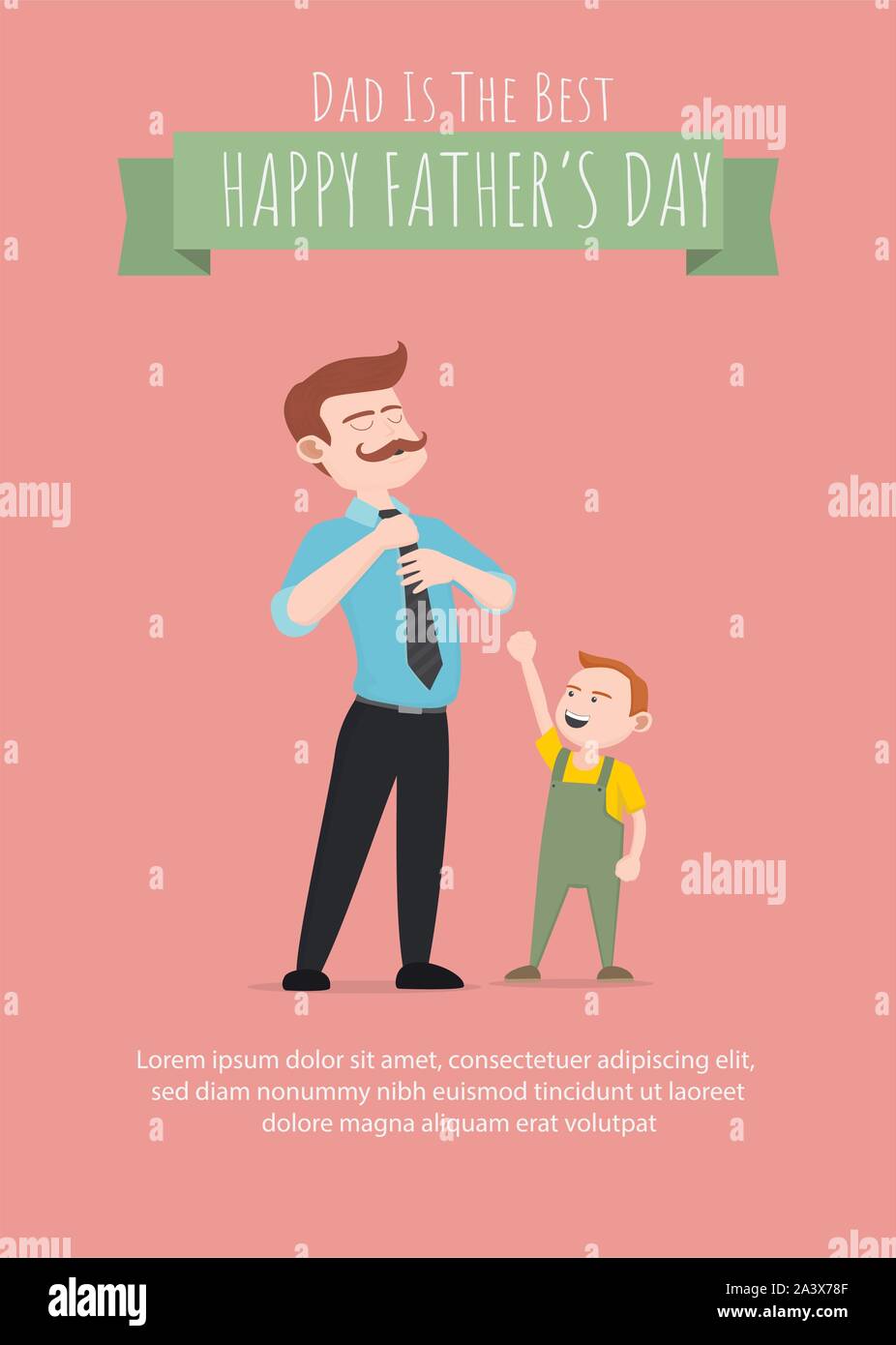 Happy father`s day vector, Happy Fathers Day flyer, banner or poster